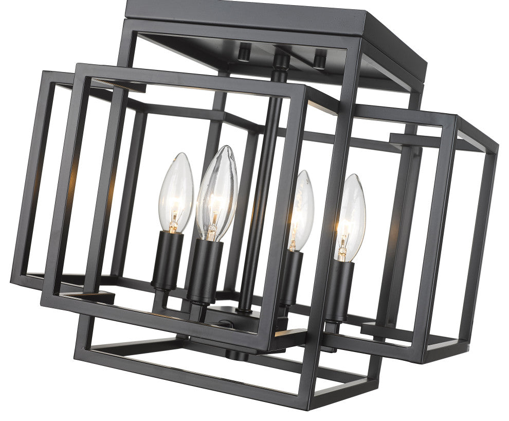 Zlite 454F-MB 4-Light Flush Mount, Other