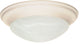 Nuvo 1-Light Incandescent Close-to-Ceiling Light Fixture, Textured White