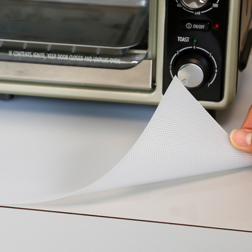 Clevr Premium 18"x15' Non-Adhesive Shelf Liner, Clear