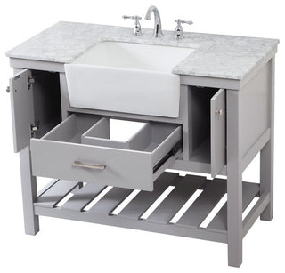 Home Living 22" Farmhouse Grey-Light Bathroom Vanity