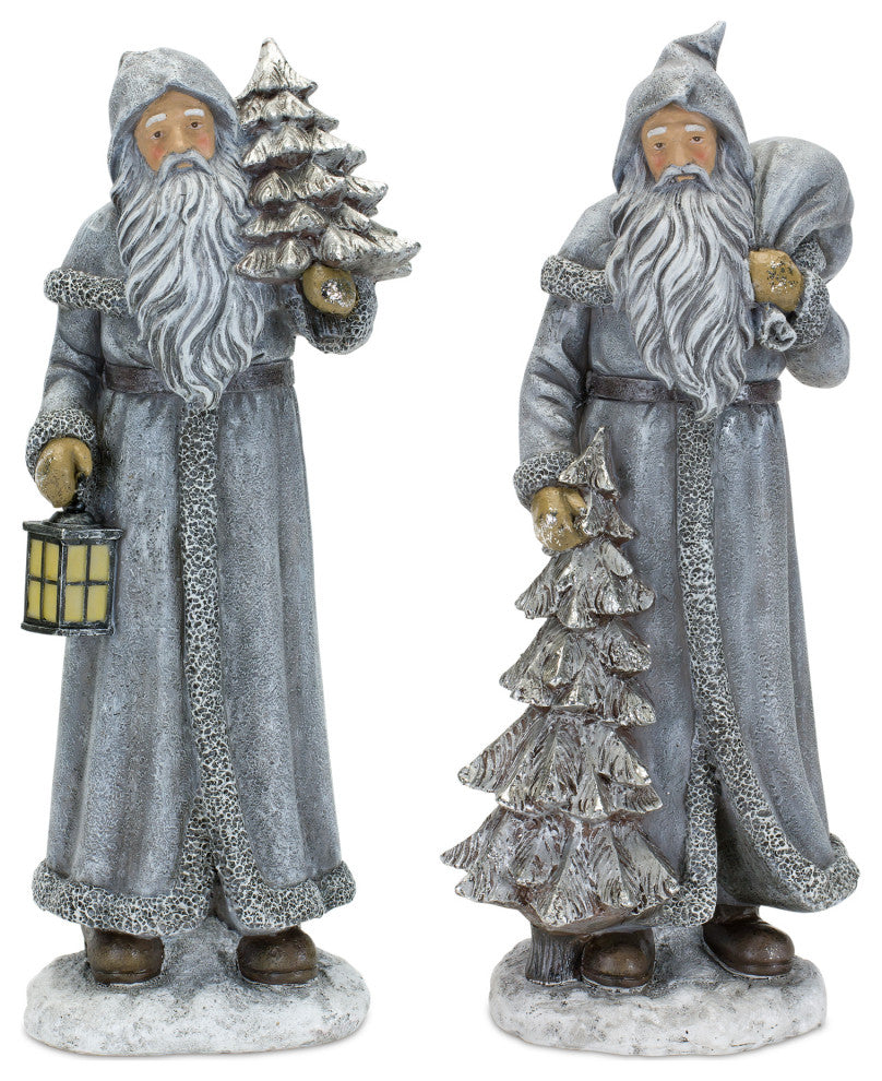 Santa Figurine, 2-Piece Set