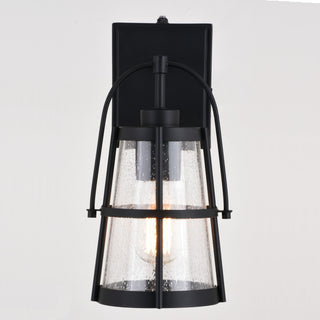 Portage Park 6.5" Outdoor Wall Light Matte Black