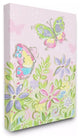 Stupell Industries Pastel Butterflies and Flowers, 30 x 40