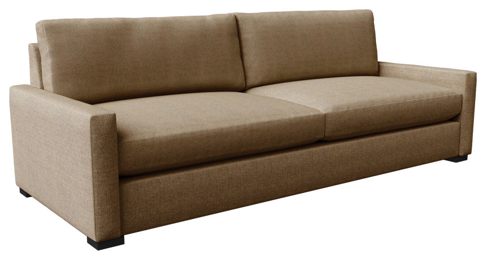 Nativa Interiors Revolution 95" Sofa, Brown, Depth: Deep Plush
