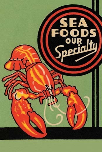 Sea Foods Our Specialty- Gallery Wrapped Canvas Art 28" x 42"