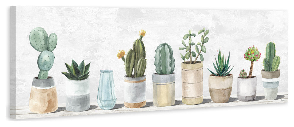 "Just Another Succulent" Painting Print on Wrapped Canvas