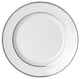 Double Line Salad and Dessert Plates, Set of 6, Silver