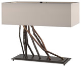 Brindille Table Lamp, Oil Rubbed Bronze, Flax Shade