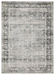 Celestia Machine Washable Vintage Indoor Area Rug, Charcoal, 2'x3'