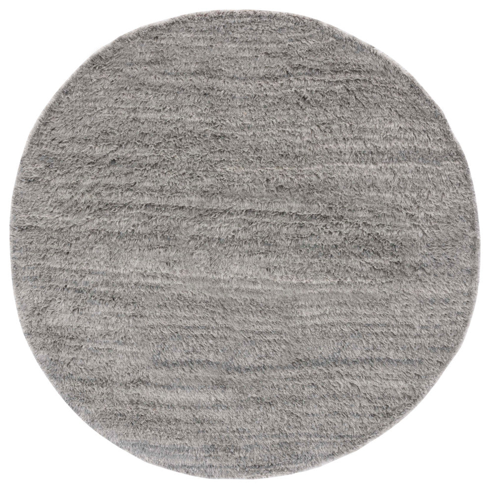Safavieh Casablanca Collection CSB703F Rug, Grey, 6'' x 6'' Round
