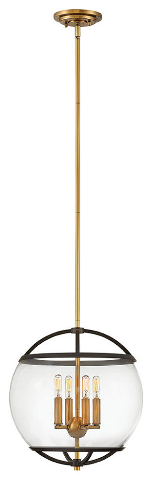 Hinkley Calvin Medium Orb Pendant, Black