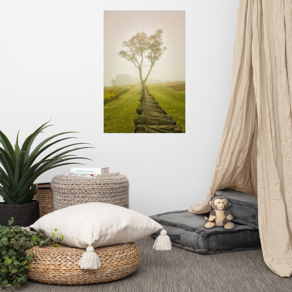 Wall Art Print Landscape Photograph Calming Morning Rural Unframed, 24" X 36"