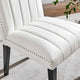 Catalyst Performance Velvet Dining Side Chairs, Set of 2, White