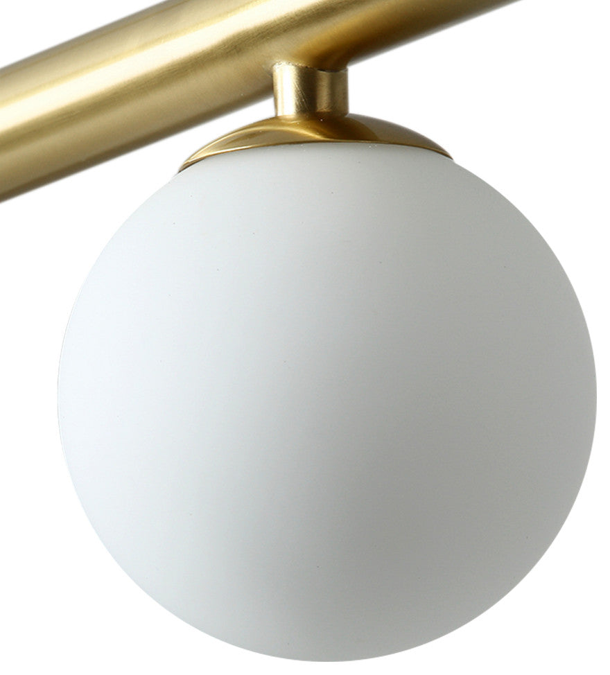 3-Light Kitchen Island Linear Pendant, Brass