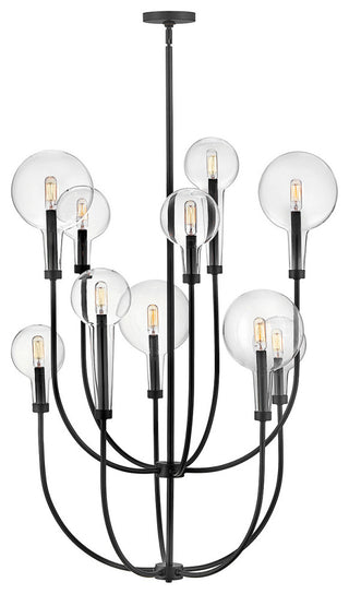 Hinkley Alchemy Chandelier, Black, 10 Light