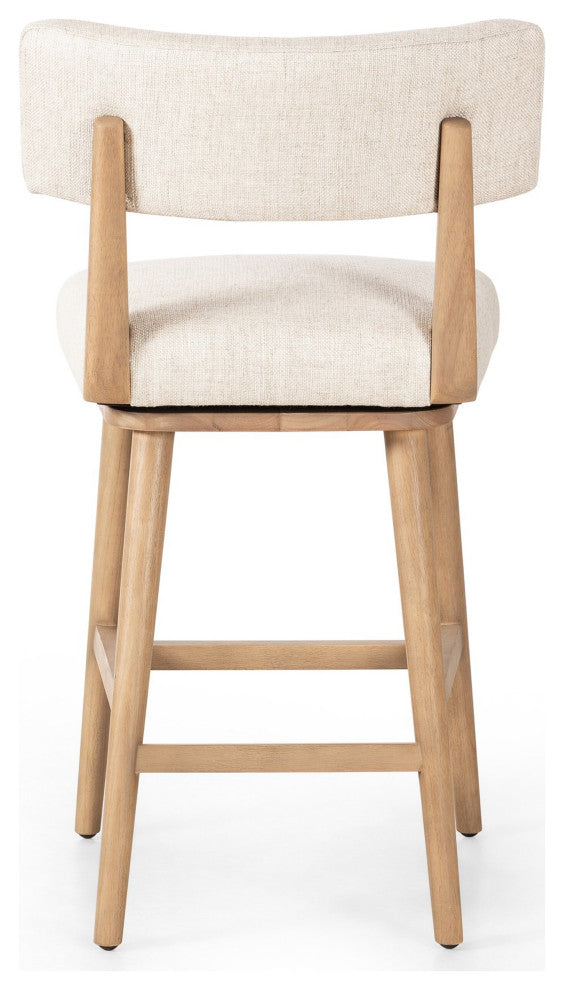 Cardell Swivel Stool Essence Natural, Washed Natural Parawood, Counter