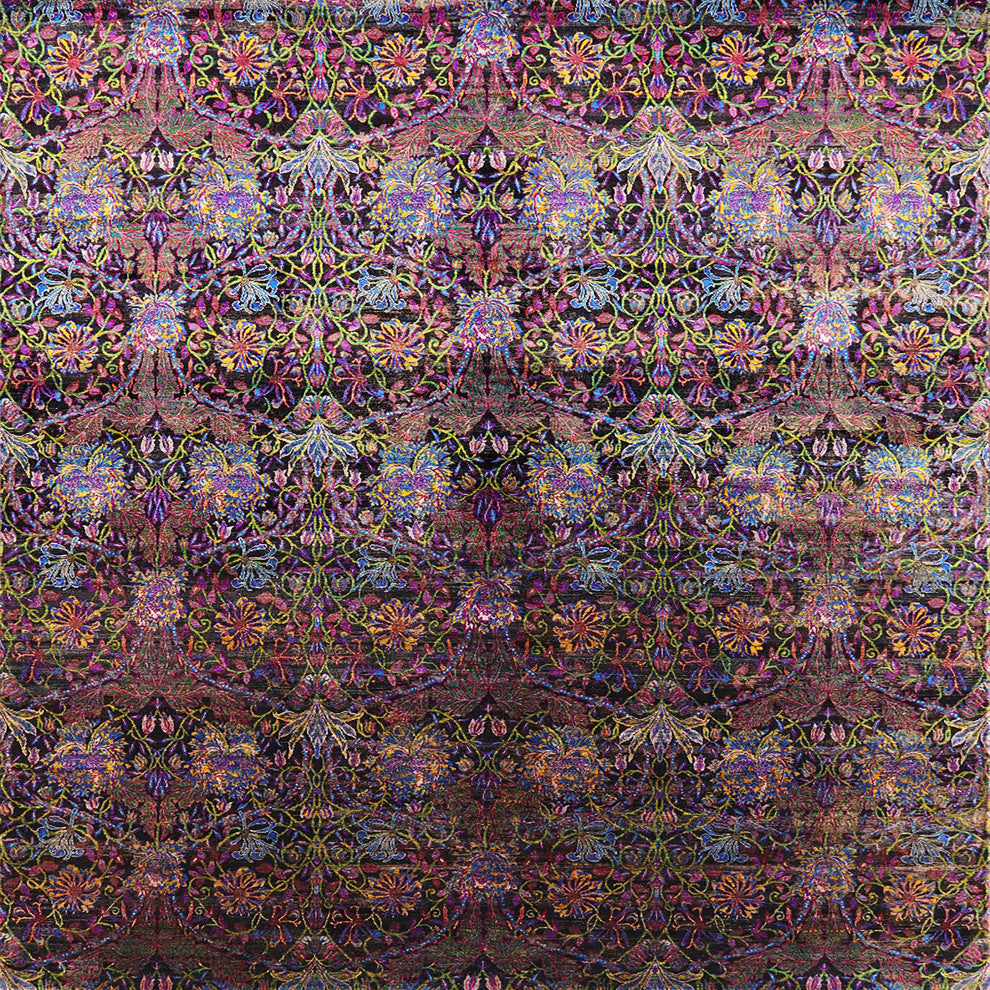 Ahgly Company Indoor Square Mid-Century Modern Area Rugs, 5' Square