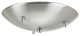3 Lights Round Canopy Pendants 150W Max with Transformer, Brushed Steel Finish