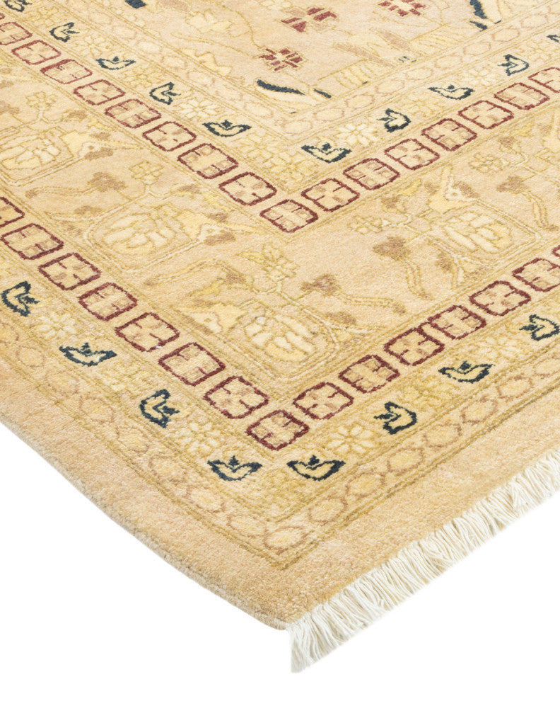 Mogul, One-of-a-Kind Hand-Knotted Area Rug Yellow, 5'10"x9'1"