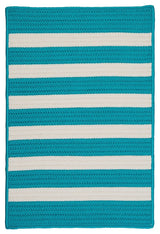 Colonial Mills Stripe It Braided Tr49 Turquoise 5x8