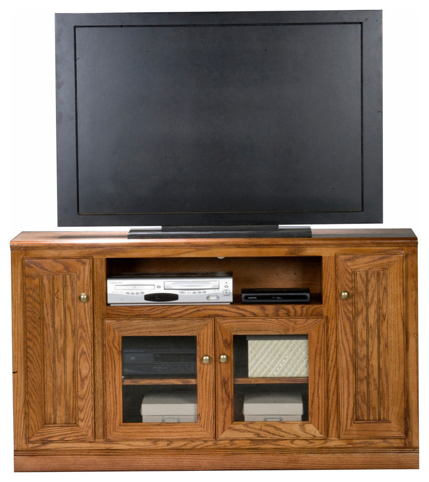 Eagle Furniture Heritage 55" Tall Entertainment Console, Caribbean Rum