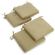 20"x19" Polyester Chair Cushion, Set of 4, Sage