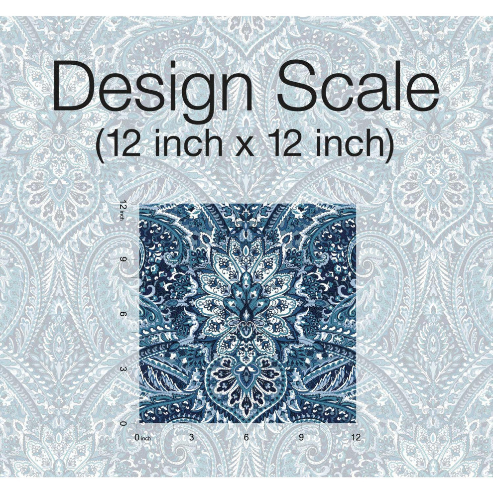 Blue & Grey Swept Away Peel & Stick Wallpaper