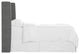 Maxwell Cal King Square Wingback Headboard, Zuma Charcoal