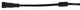WAC Lighting InvisiLED 12V Outdoor Tape Light Connector, Black