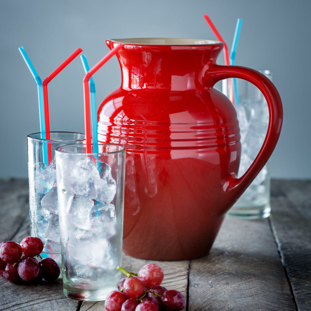 Le Creuset Stoneware Breakfast Jug, 600 ml, Cerise