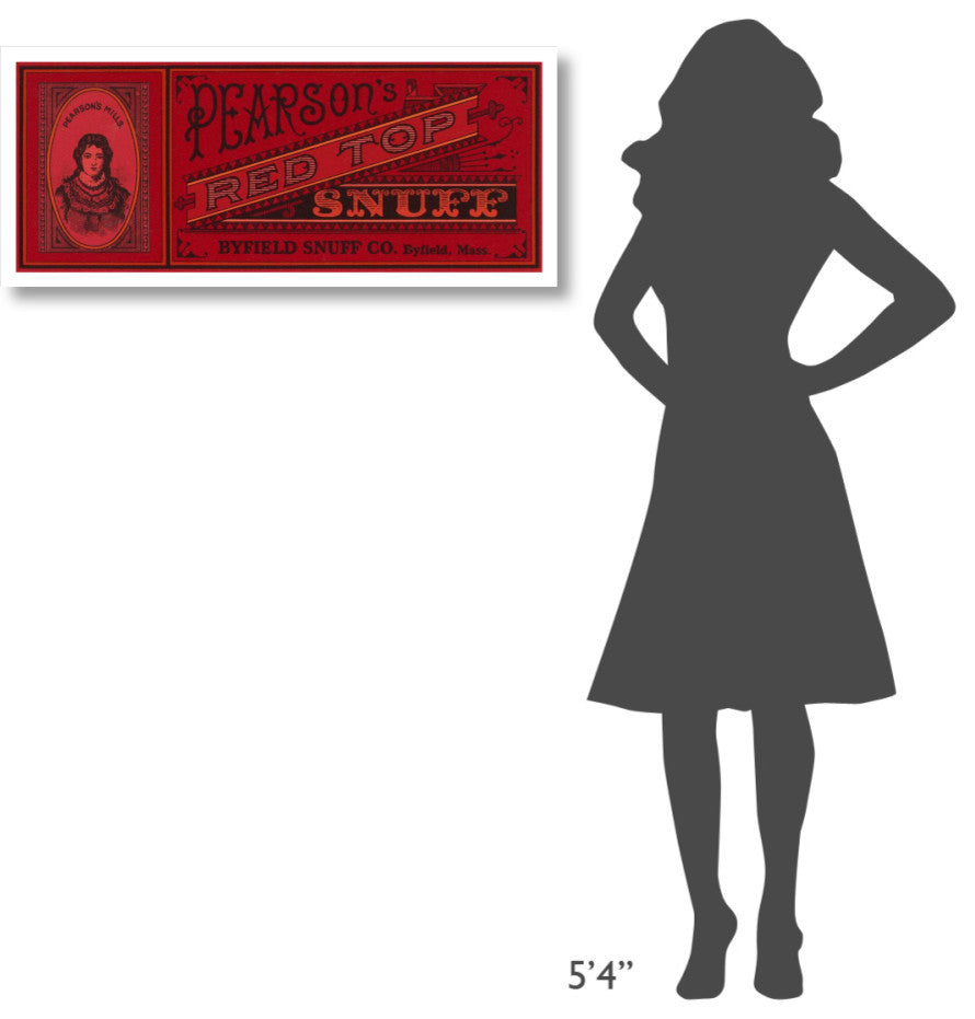 "Pearson's Red Top Snuff" Digital Paper Print by Retrolabel, 38"x16"