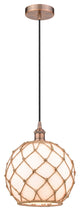 Innovations 616-1P-AC-G121-10RB 1-Light Mini Pendant, Antique Copper