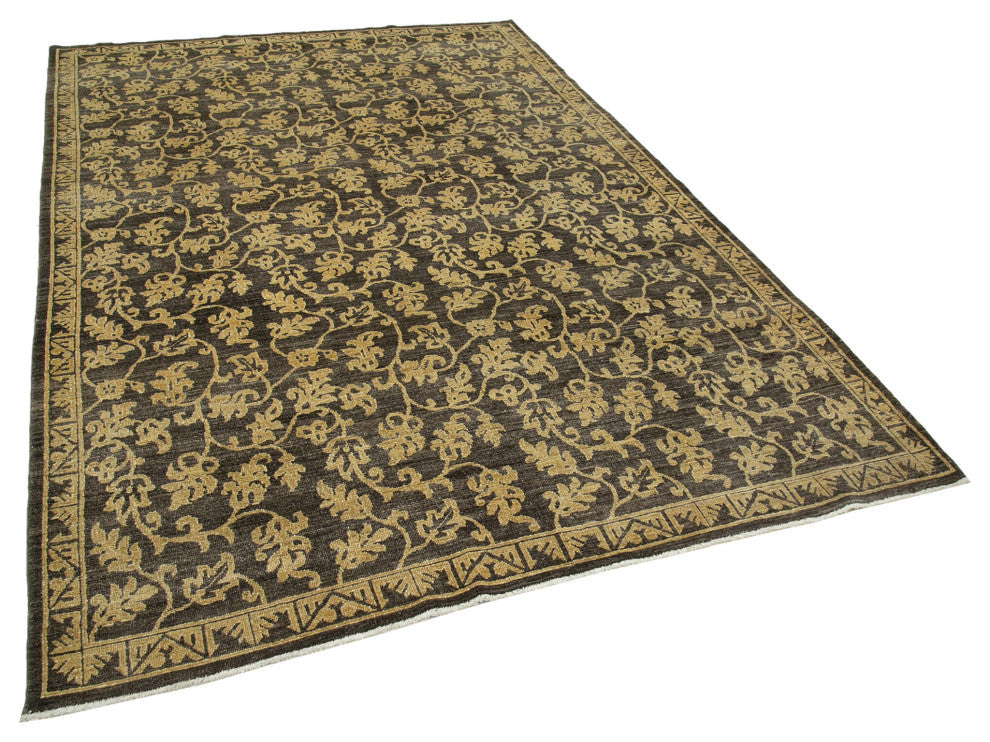 Rug N Carpet - Handmade Oriental 5' 11" x 9' 1" One-of-a-Kind Oushak Area Rug