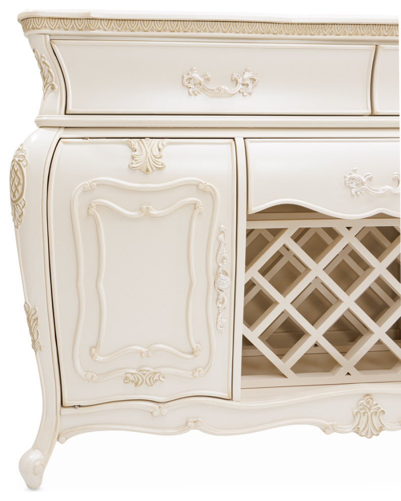 Lavelle Sideboard with Mirror - Classic Pearl