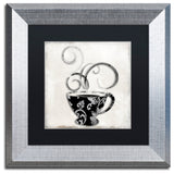 Color Bakery 'Silver Brewed 2' Matted Framed Art, Silver Frame, Black Mat, 11x11