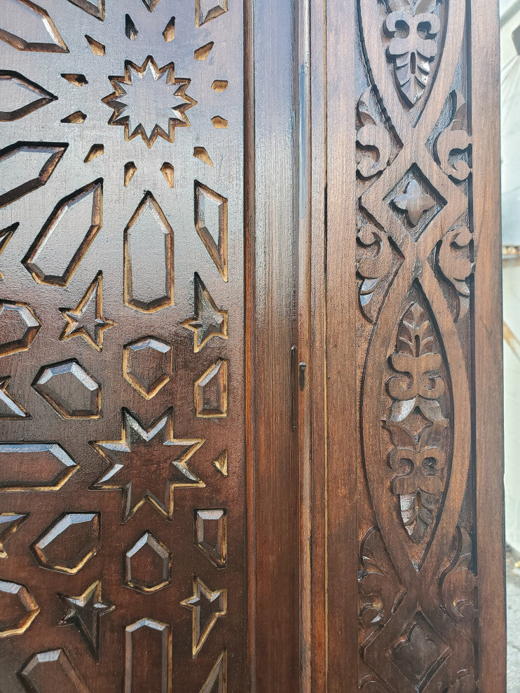 Amazing Moroccan Wooden Door All Carved, Kech LM27