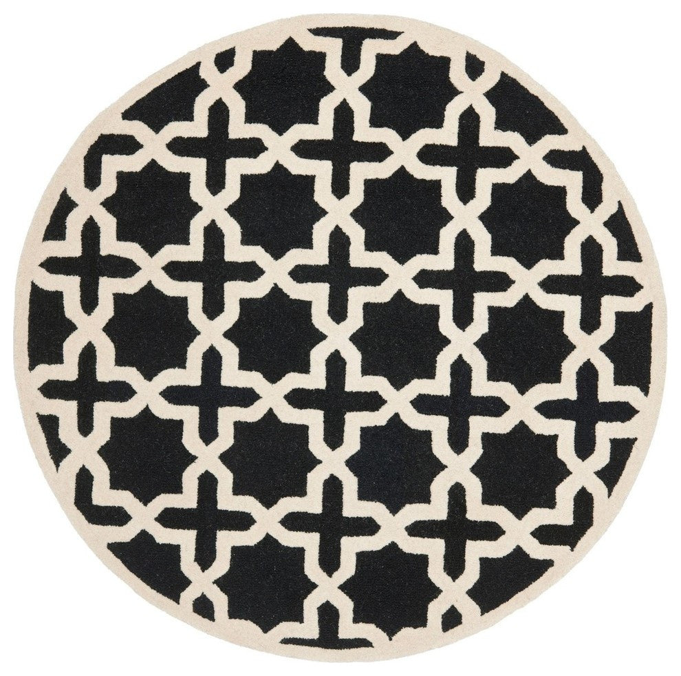 Safavieh Cambridge CAM125E 4' Square Black Rug