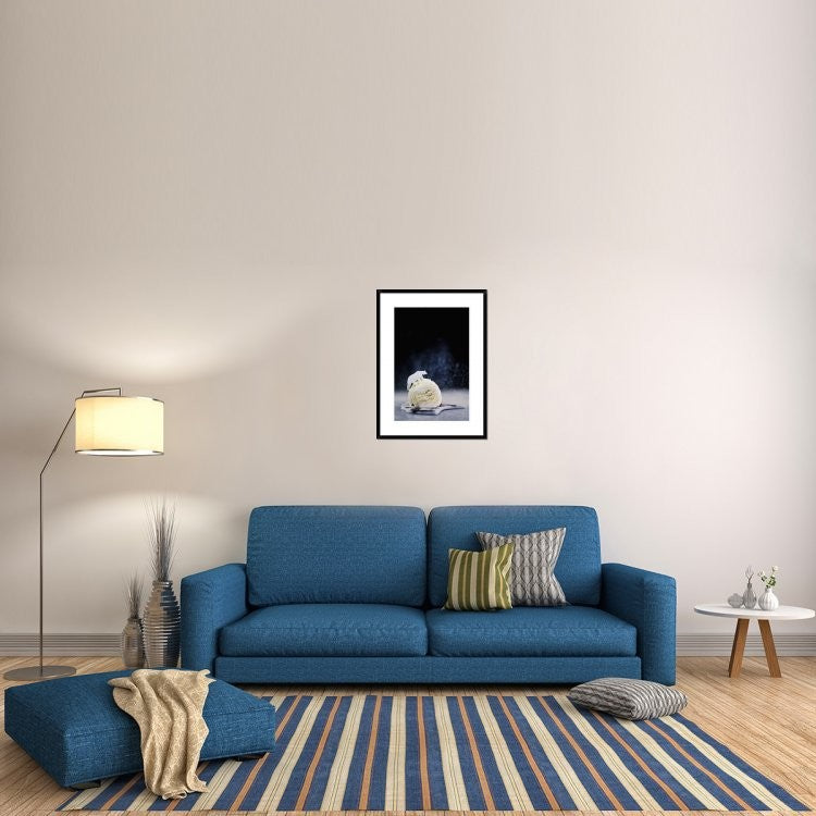 "Polar Bear (Powdered Sugar)" Framed Digital Print by Dina Belenko, 24x32"