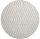 Premium Machine Washable Mayfield AMF550 Ivory 8' x 8' Round Rug