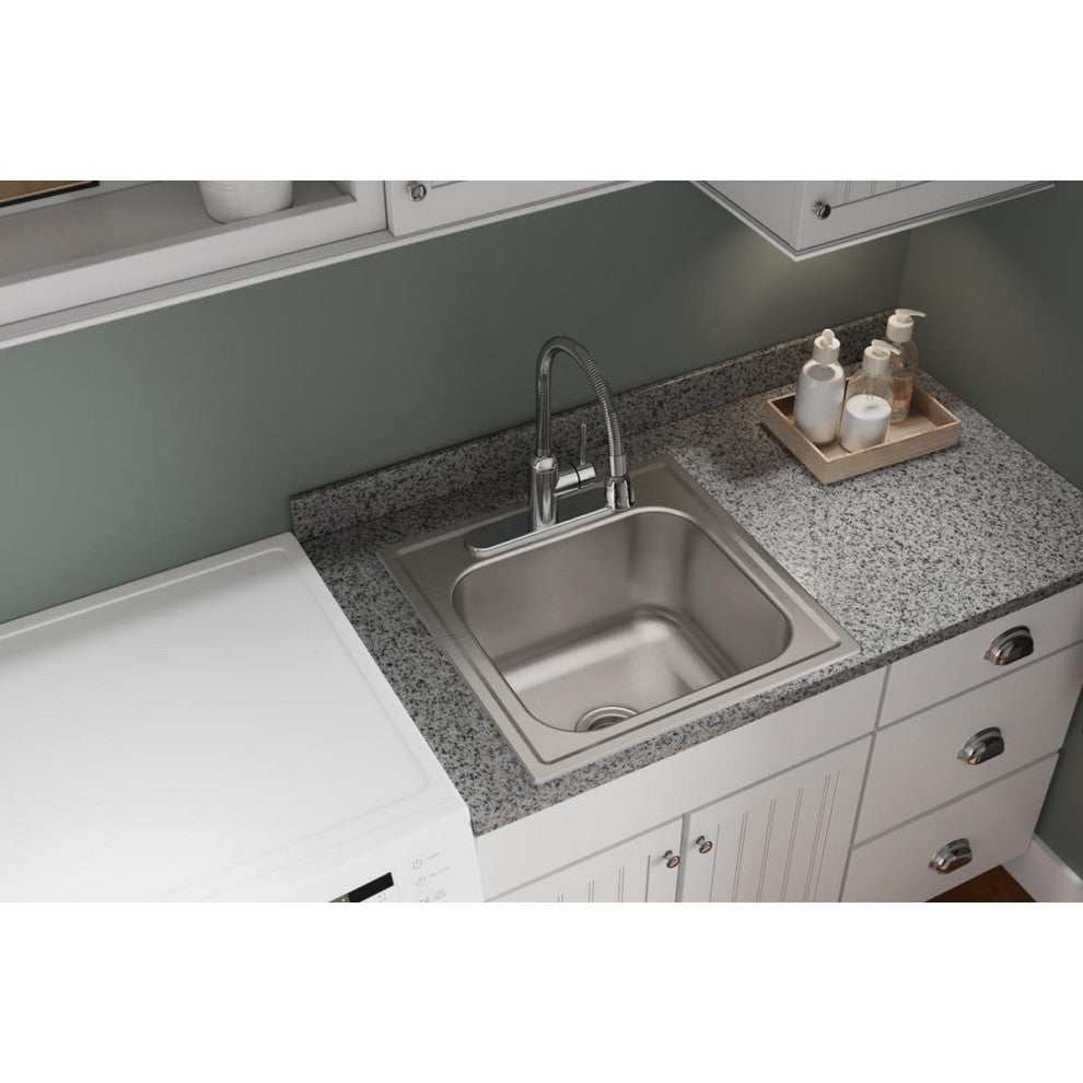 DPC12020103 Dayton Stainless Steel 20" x 20" Drop-in Laundry Sink