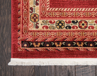 Unique Loom Rust Red Pasadena Fars 4' 0 x 6' 0 Area Rug