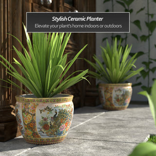 14" Famille Rose Porcelain Fishbowl