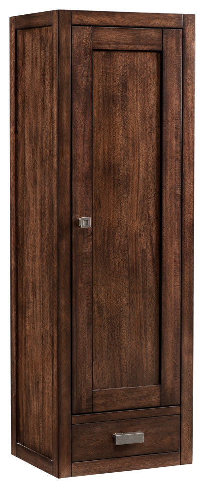 Addison 12" Depth Petitie Tower Hutch - Right, Mid Century Acacia