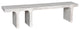 Noir Furniture Kir Bench, White Wash