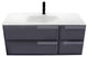 Aquamoon Garda 40" Bathroom Vanity Cabinet, Gray