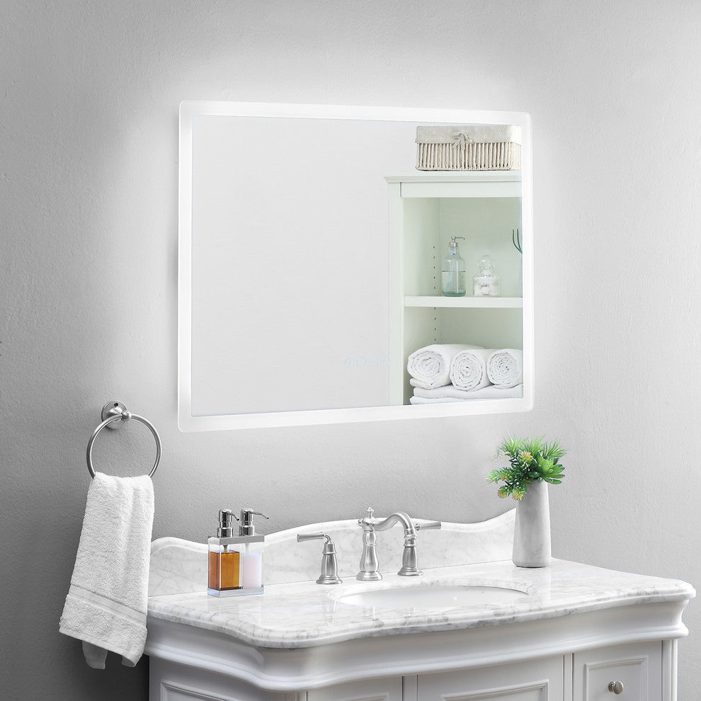 smartLED Illuminated Fog-Free Bathroom Mirror with Bluetooth Speakers and Dimmer