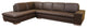 Callidora Dark Brown Leather-Leather Match Sofa Sectional Reverse