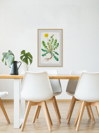 "Yellow Dandelion" Framed Painting Print, 24"x36"