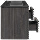 Render 48" Wall-Mount Bathroom Vanity, Charcoal Black