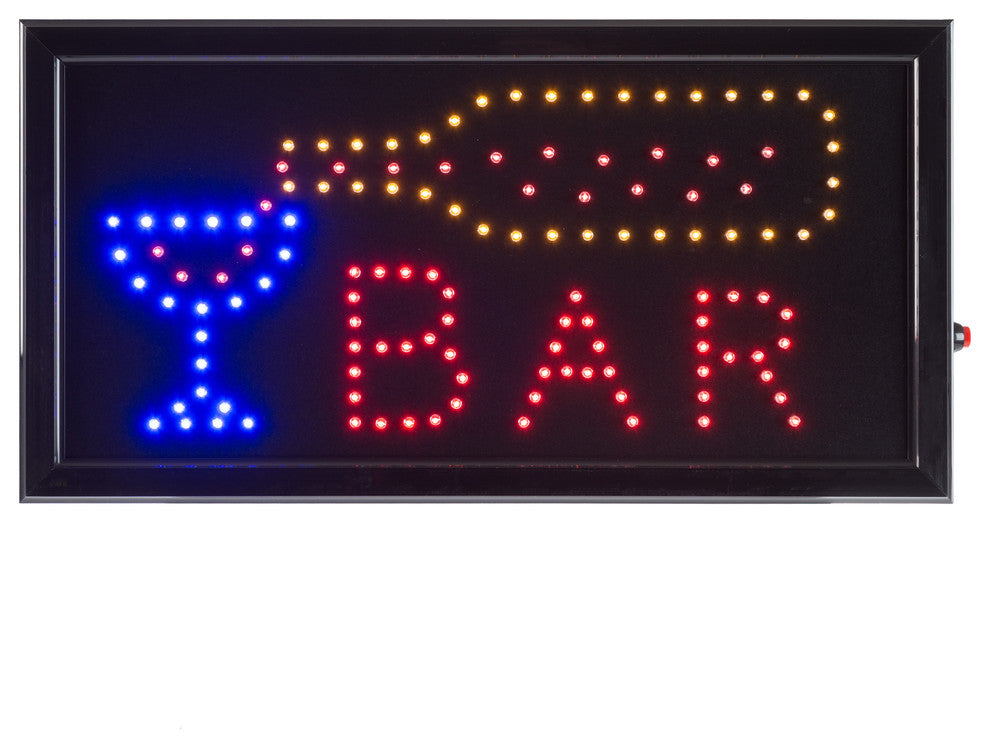 Bar LED Sign, Lighted Neon Electric Bar Sign With Animation by Lavish Home
